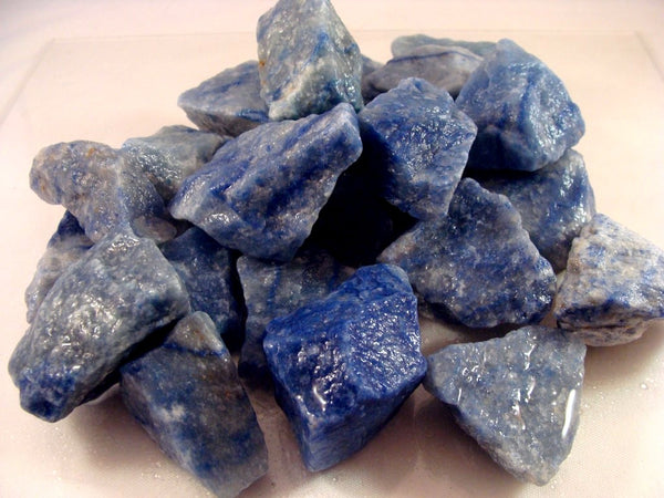 Tumble Mix Rough - Blue Aventurine, 1 LB