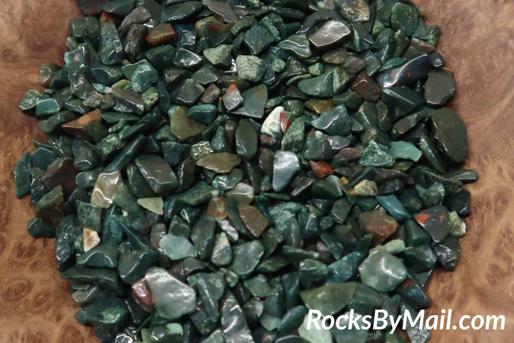 Mini Tumbled Polished Bloodstone 3-5mm, 1/4 LB