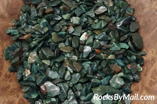 Mini Tumbled Polished Bloodstone 3-5mm, 1/4 LB