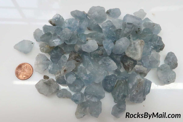 Rough Celestite - 1 LB, Size Xtra Small