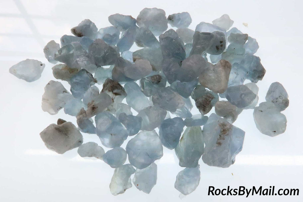 Rough Celestite - 1 LB, Size Xtra Small