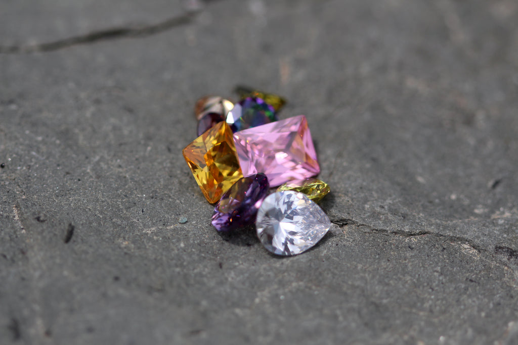 Faceted Gemstones - Lab Created (25 carats)
