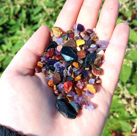 Mini Tumbled Chips - Halloween Confetti, 1/4 LB