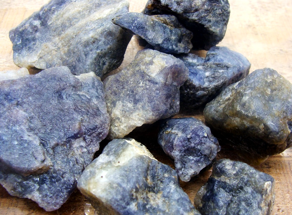 Rough Iolite - 1 LB, Size Small