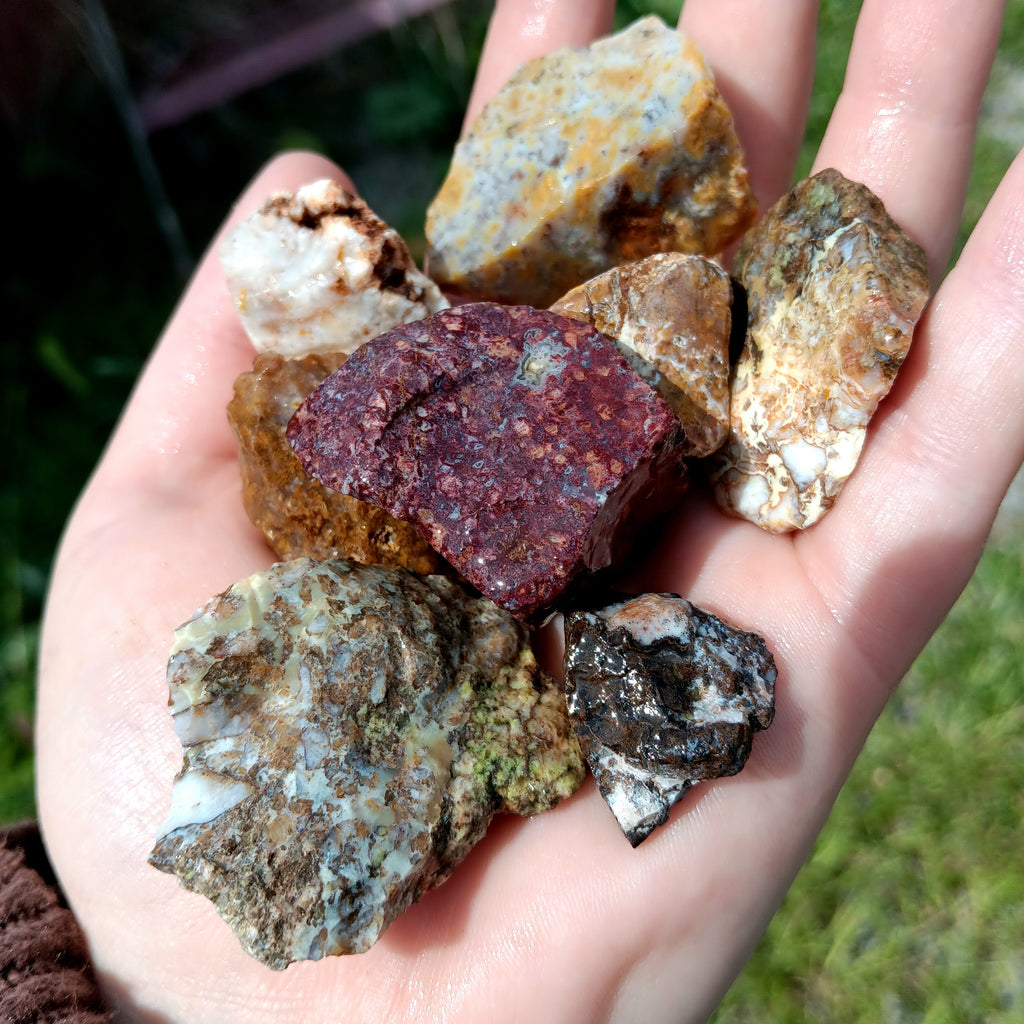 Rough Agate, Mystic (Conglomerate) - 1 LB, Size Small