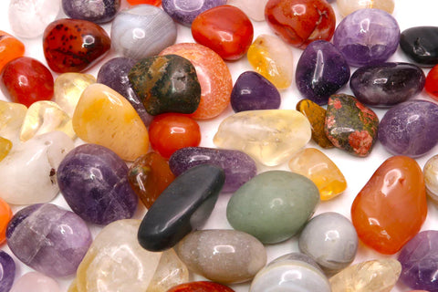 Tumbled Gemstone Mix (Size #4, Medium) - 1 LB