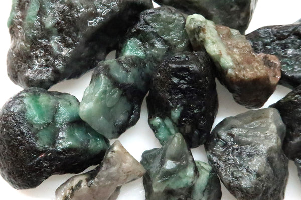 Tumble Mix Rough - Emerald