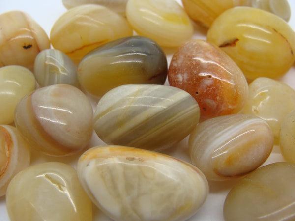 Banded Brown Agate Polished Tumbles