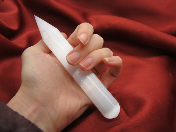 Selenite Point Massage Wand