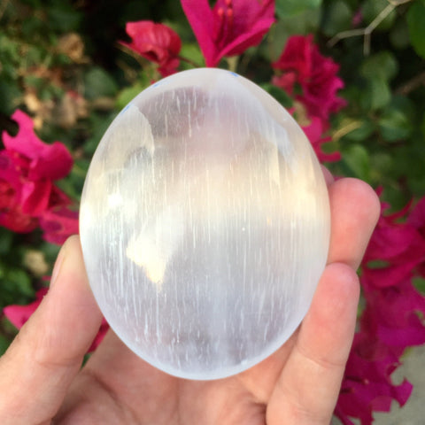 Selenite Palmstone