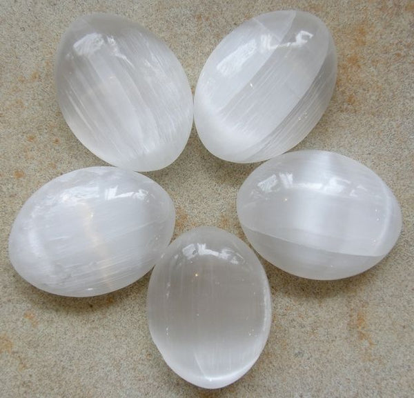 Selenite Palmstone