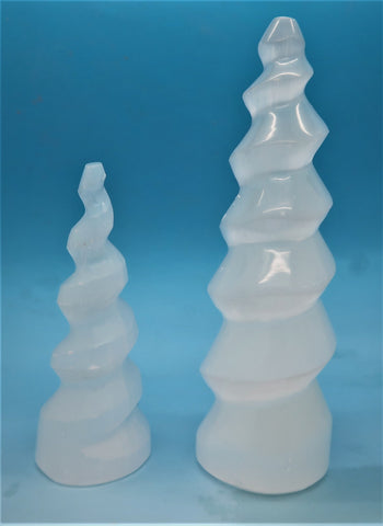 Selenite Spiral Towers