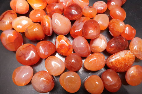 Red Carnelian Polished Tumbles 1/2 lb lot