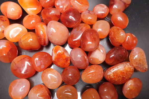 Red Carnelian Polished Tumbles 1/2 lb lot