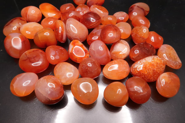 Red Carnelian Polished Tumbles 1/2 lb lot