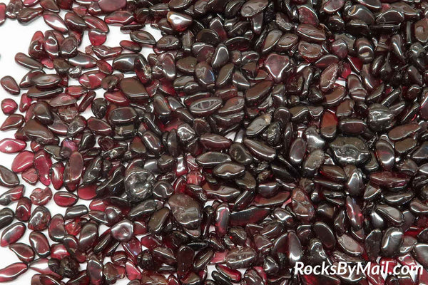 Mini Tumbled Chips - Red Garnet, 1/4 LB