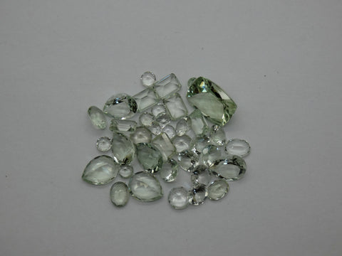 Faceted Green Amethyst - Mixed Lots (20 carats)