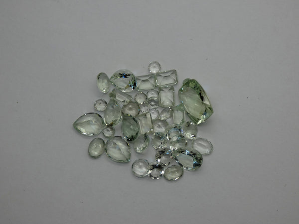 Faceted Green Amethyst - Mixed Lots (20 carats)