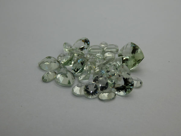 Faceted Green Amethyst - Mixed Lots (20 carats)