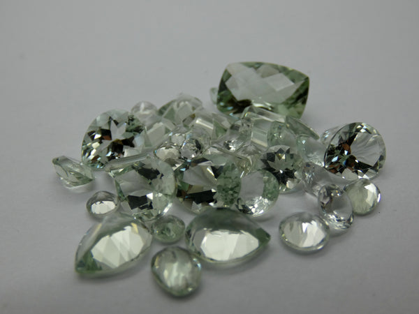 Faceted Green Amethyst - Mixed Lots (20 carats)