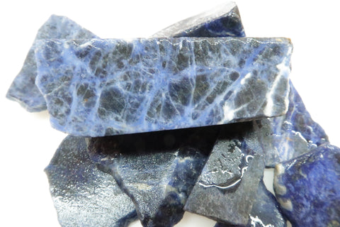 Cut Rough Sodalite Slabs