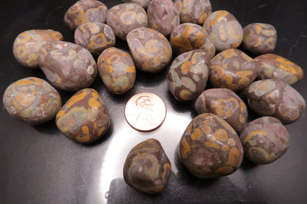 Matte Leopard Skin Jasper Polished Tumbles