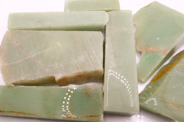 Green Quartz Aventurine Cuts and Slabs