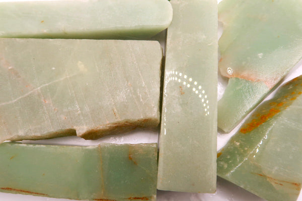 Green Quartz Aventurine Cuts and Slabs