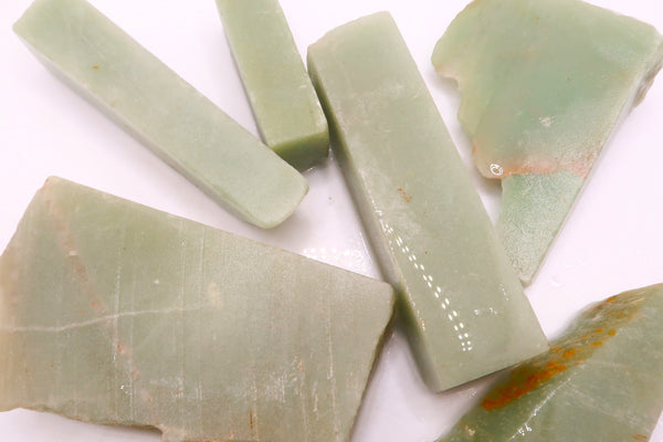 Green Quartz Aventurine Cuts and Slabs