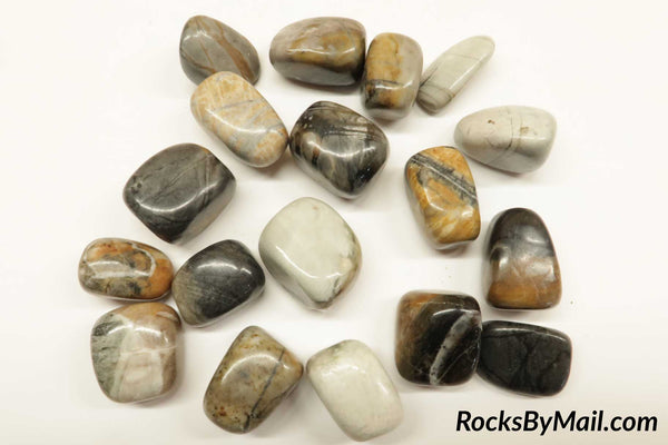 Picasso Jasper Polished Tumbles, 1/2 LB
