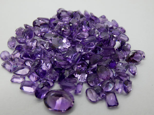 Faceted Purple Amethyst - Mixed Lots (20 carats)