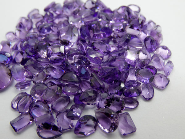 Faceted Purple Amethyst - Mixed Lots (20 carats)