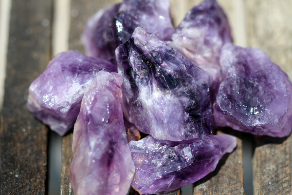 Amethyst in White Box