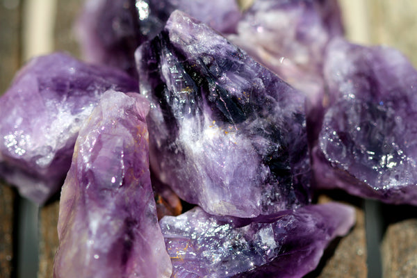 Amethyst in White Box