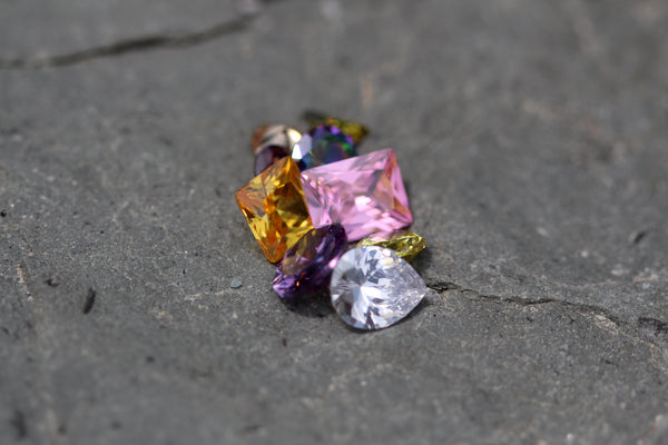 Faceted Gemstones - Lab Created (25 carats)