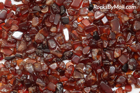 Mini Tumbled Polished Orange Garnet 5-8mm